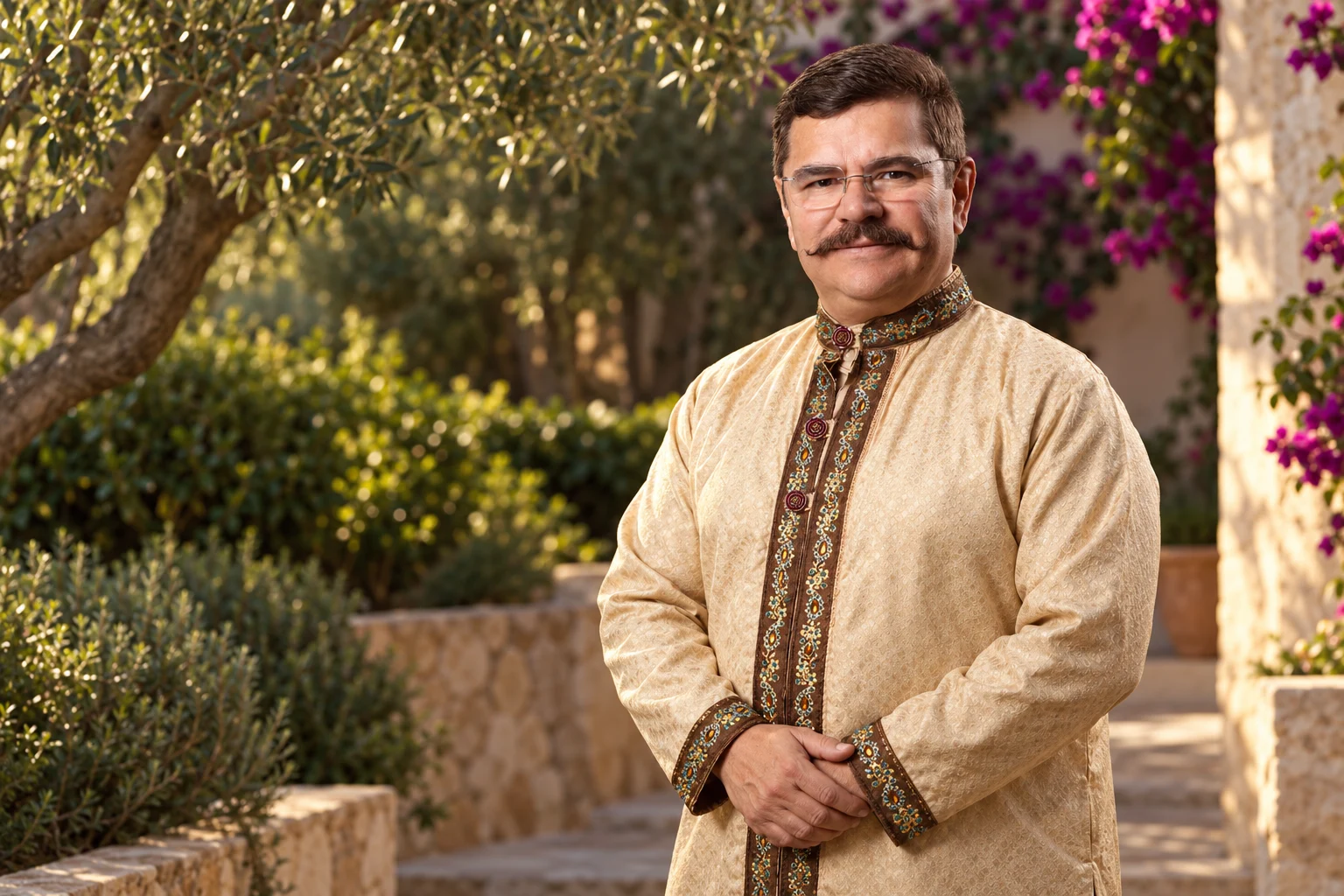 Lic. Yam Muñoz in a garden